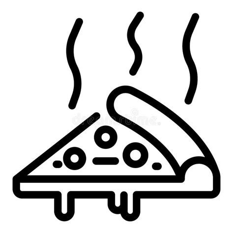 Vector Del Azul Del Icono De La Pizza Ilustraci N Del Vector