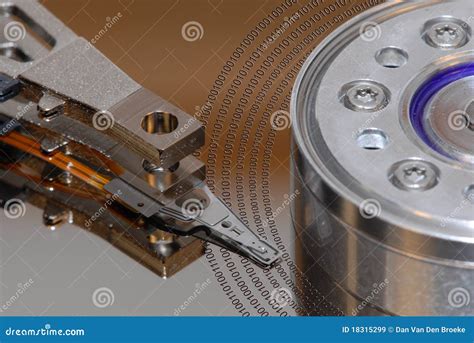 Hard Drive Platter with Data Stock Image - Image of gigabyte, data ...