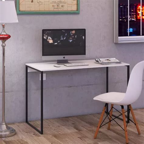 Mesa Para Computador Organizadora Multiuso Ajl Alta Qualidad Cor Branco