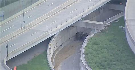 Dump Truck Rolls Over Blocks Ramp From Expressway To Mass Pike In Boston Flipboard