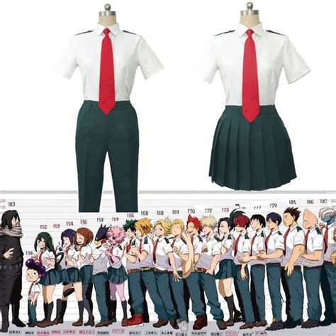 Boku No My Hero Academia Summer School Uniform Suit Dress Outfit