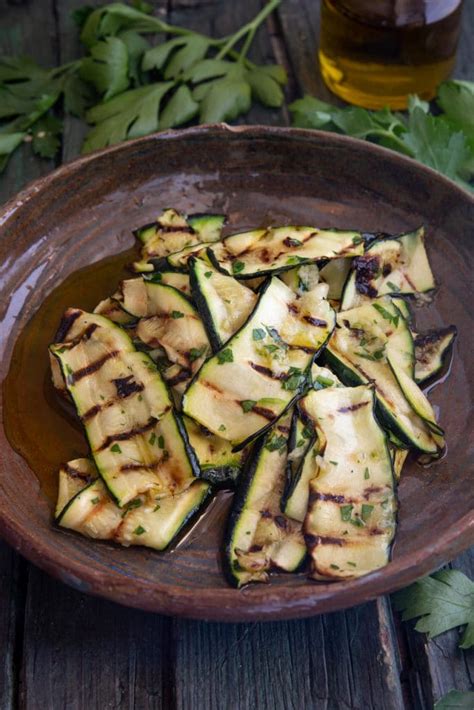 Simple Italian Grilled Zucchini