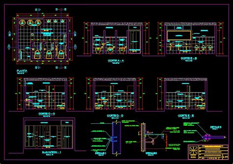 Proyecto De Servicio Sanitario En Dwg Kb Librer A Cad