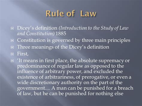 Rule Of Law Examples