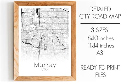 Murray Utah City Map Graphic by SVGExpress · Creative Fabrica