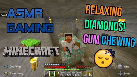 ASMR Gaming Minecraft Relaxing Diamond Discovery Gum Chewing