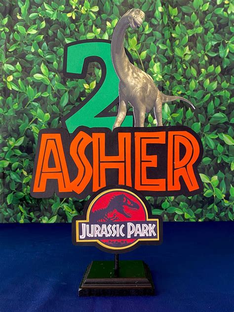 Jurassic Park Centerpiece Jurassic Park Table Decoration Etsy Canada