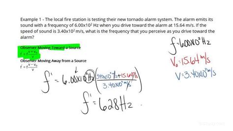 How To Calculate The Observed Frequency For A Moving Observer Physics