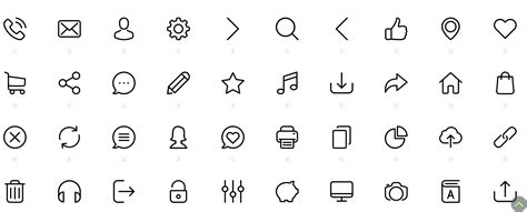 Modern Free Resume Icons