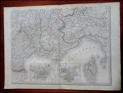 Lyon France Date Range Antique Europe Maps Atlases For Sale