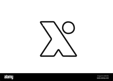 Alphabet X Letter Logo Icon With Line Black And White Design For