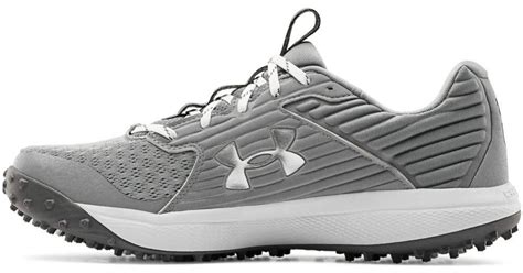 Under Armour Yard Turf Baseball Shoe in Gray for Men - Lyst