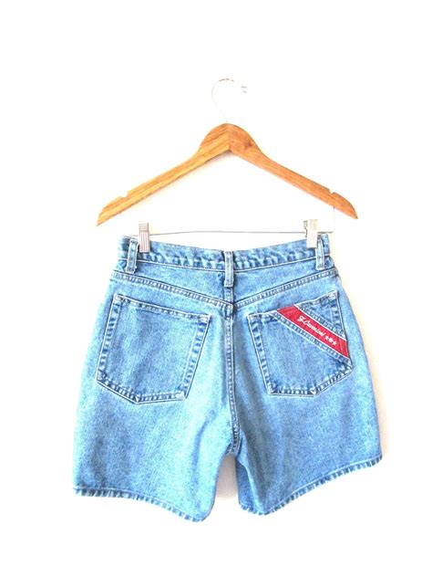 Wms Vintage S Z Cavaricci High Waist Denim Shorts Sz By