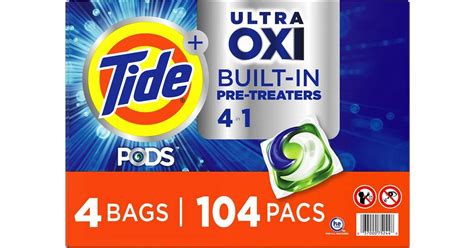 Tide Pods Ultra Oxi Liquid Detergent Pacs Loads Price