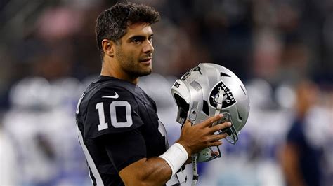 Raiders Jimmy Garoppolo Says Tom Bradys Competitive Spirit Still