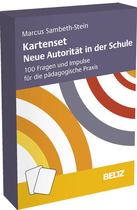 Kartenset Neue Autorität in der Schule von Marcus Sambeth Stein Buch