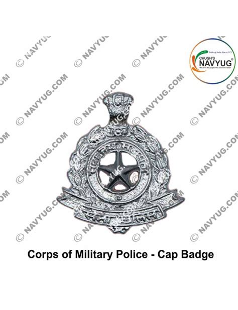 CMP|CORPS OF MILITARY POLICE Uniform Cap Badge ( Indian Army Service ...