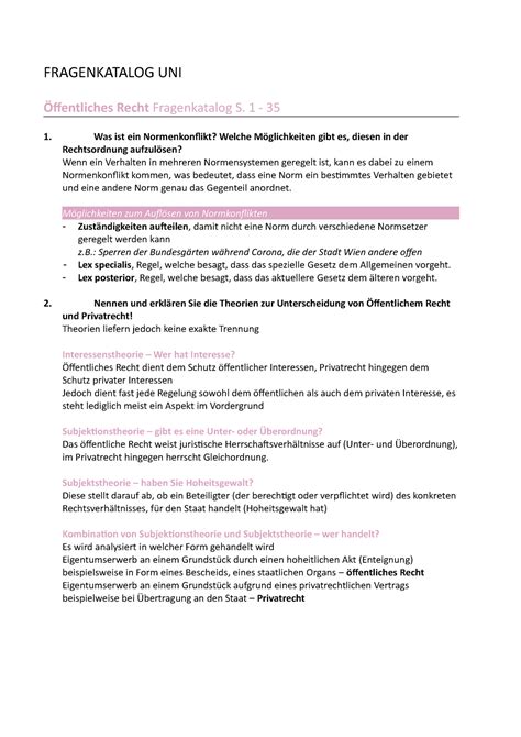 Fragenkatalog Einf Hrung R Fragenkatalog Uni Ffentliches Recht