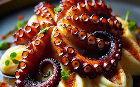 Receta fácil de Pulpo a la Plancha con Puré de Patata