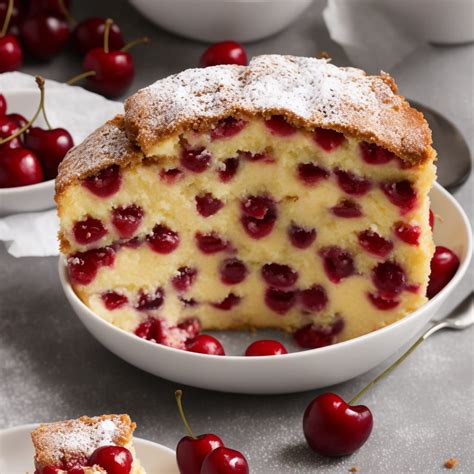 Cherry Bakewell Sponge Pudding Recipe