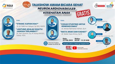 Talkshow Bicara Sehat Spesial Hut Ke Rsui Youtube