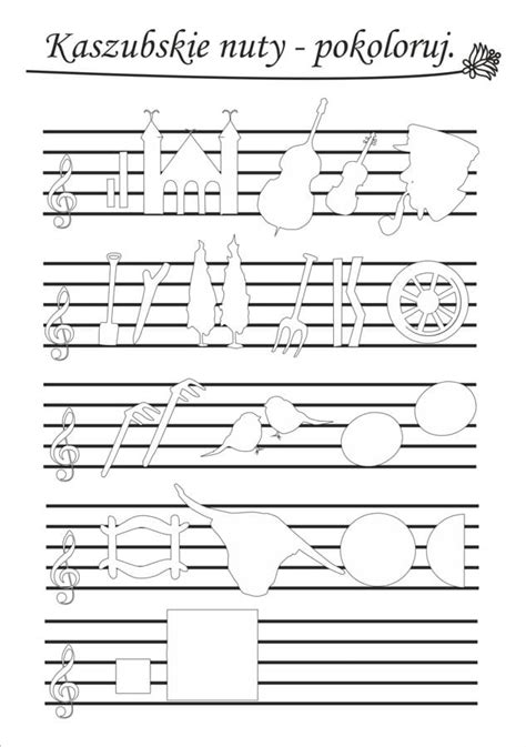 Kolorowanka Pod Ogowa Kaszubskie Nuty Id Artfolk Eu