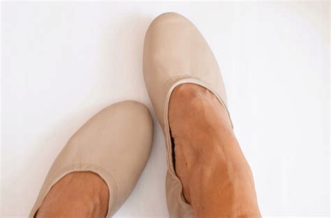 Massimo Dutti Sk Rzane Balerinki Cieliste Nude