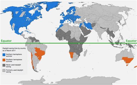 Daylight Saving Time And Time Zones In Countries Around The 57 Off