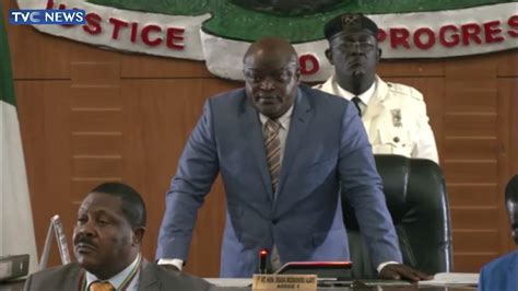 Watch Moment Speaker Obasa Arrives Chamber As Sanwo Olu Presents