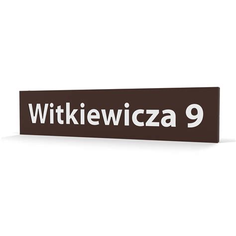 Podświetlany numer domu tabliczka tablica adresowa adres 1R LED 66x15