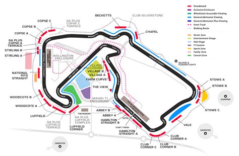 Formula Qatar Airways British Grand Prix Area Overview Silverstone