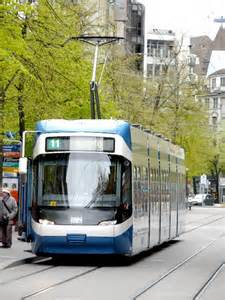 Vbz Strassenbahn Be Unterwegs Auf Der Linie In Z Rich Am