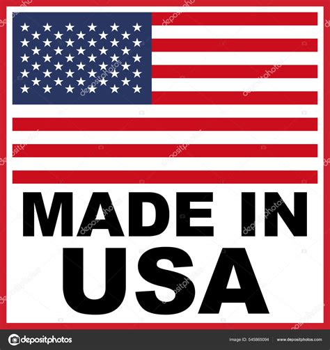 Made United States America Flag Concept Illustration — Stock Photo ...