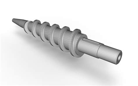 Extruder Conical Screw D Model Turbosquid