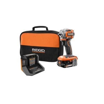 RIDGID 18V SubCompact Brushless Cordless 1 2 In Impact Wrench Kit With