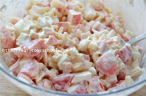 Салат «Красное море» с крабовыми палочками | Легкие рецепты