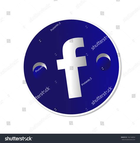 Facebook Icon Vector Circle #347215 - Free Icons Library