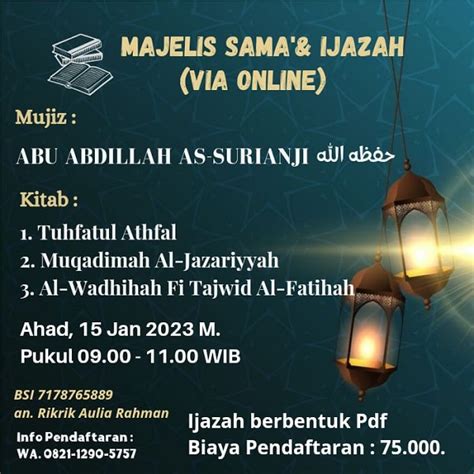 Pelatihan Online Khaligrafi Al Qur An Dan Majelis Sama Kitab Tajwid