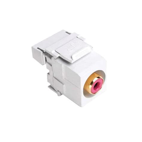 Leviton RCA 110 Termination QuickPort Connector Red And White R21