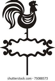 Rooster Weathervane Stock Vector Royalty Free Shutterstock