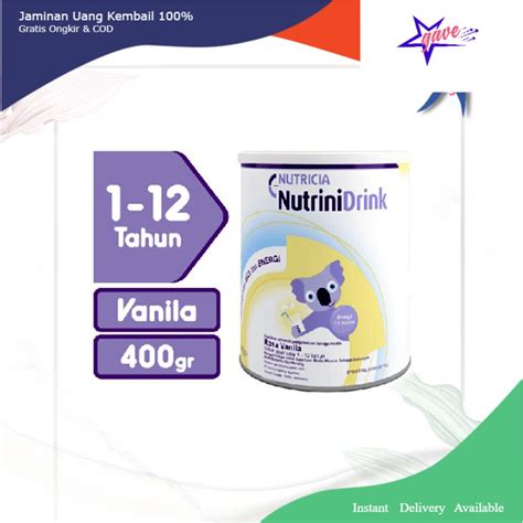 Jual Nutrinidrink Susu Nutricia Rasa Vanila 400 Gram Shopee Indonesia