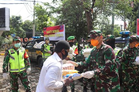 Kodim Kbl Lakukan Bakti Sosial Bantu Masyarakat Yang Terkena