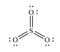 Consider the sulfur trioxide (SO_3) molecule. What is the ideal angle between the sulfur-oxygen ...