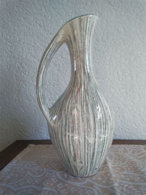 Vallauris El Gant Vase Anse Vintage Ca Maill De Fleurs