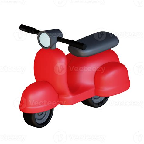 3d Icon Scooter Isolated On Transparent Background 24109159 Png