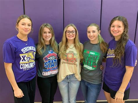 Shiner Girls Cross Country Lady Comanches Win All State Awards