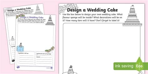 Design A Wedding Cake Worksheet L Enseignant A Fait