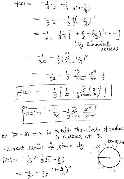 Solved Expand The Laurent Series Expand F Z In A Laurent