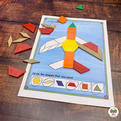 Transportation Pattern Block Mats Pre K Printable Fun