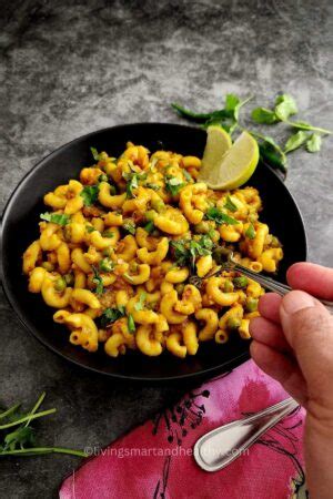 Masala Macaroni Indian Style Macaroni Living Smart And Healthy